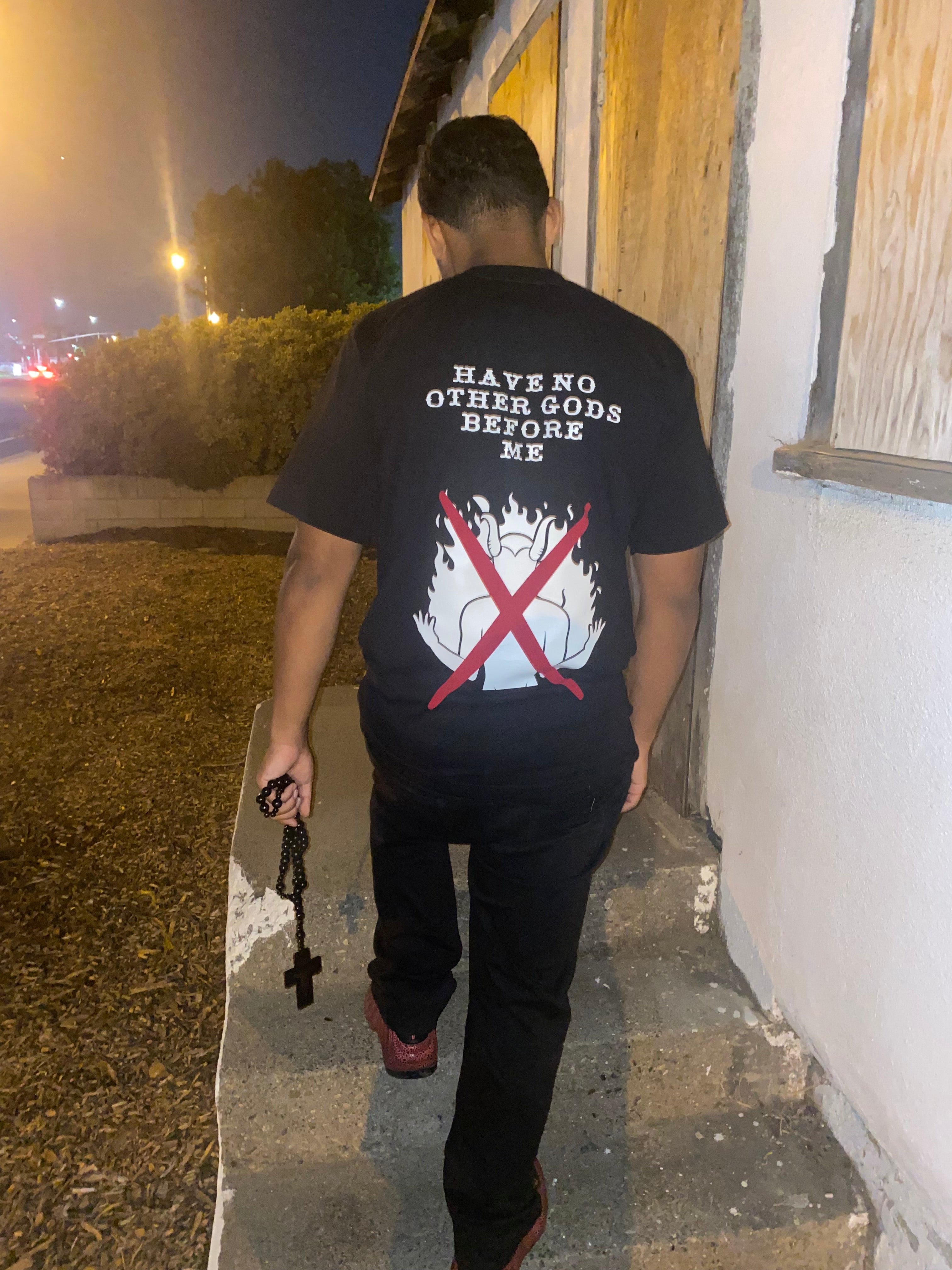 1st commandment T-shirt(black)